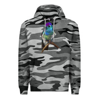 Slate Camo Rivoli`s Hummingbird Premium Hoodie - LillyAllenDesigns