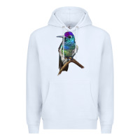 White Rivoli`s Hummingbird Premium Hoodie - LillyAllenDesigns