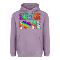 Lavender choose love (gay) Heavyweight Hoodie - HRA Design Shop