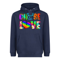 Navy choose love (gay) Heavyweight Hoodie - HRA Design Shop