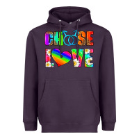 Plum choose love (gay) Heavyweight Hoodie - HRA Design Shop