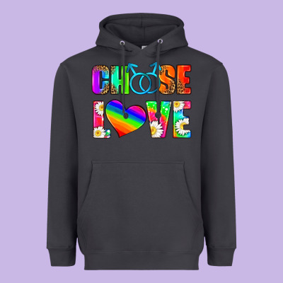 Choose Love (gay) Heavyweight Hoodie Designed By Hra Design Shop