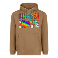 Toasted Coconut choose love (gay) Heavyweight Hoodie - HRA Design Shop