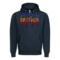Navy that s my brother on that field Zipper Hoodie - Zillion Design Studio