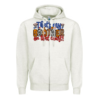 Oatmeal Heather that s my brother on that field Zipper Hoodie - Zillion Design Studio