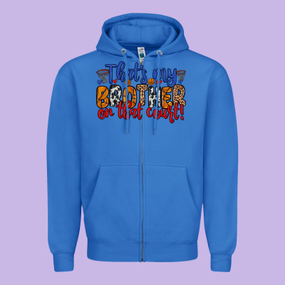 That S My Brother On That Field Zipper Hoodie Designed By Zillion Design Studio