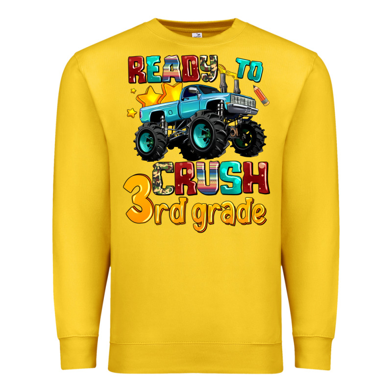 Ready To School Crush 3rd Grade Premium Sweatshirt by AdoDesignShop | Teevron