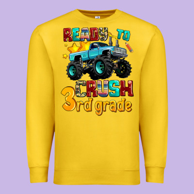 Ready To School Crush 3rd Grade Premium Sweatshirt Designed By Adodesignshop