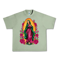 Oil Green our lady of guadalupe Urban Heavy Tee - Artiststas