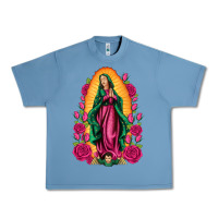 Pebble Blue our lady of guadalupe Urban Heavy Tee - Artiststas