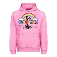 Fuchsia Pink be who you are Urban Hoodie - MaliasSmallBusiness