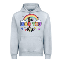 Heather Grey be who you are Urban Hoodie - MaliasSmallBusiness