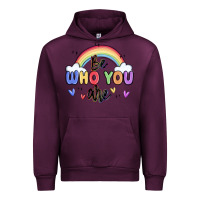 Mauve Wine be who you are Urban Hoodie - MaliasSmallBusiness