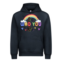 Navy be who you are Urban Hoodie - MaliasSmallBusiness