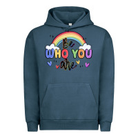 Pigment Midnight Navy be who you are Urban Hoodie - MaliasSmallBusiness