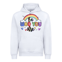 White be who you are Urban Hoodie - MaliasSmallBusiness