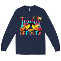 Navy teacher off duty Long Sleeve Tee - RanaPortraitStore