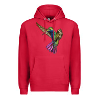 Cardinal Broad Billed Hummingbird Premium Hoodie - LillyAllenDesigns