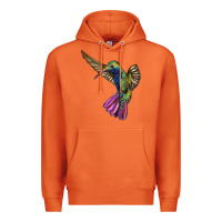 Carrot Broad Billed Hummingbird Premium Hoodie - LillyAllenDesigns