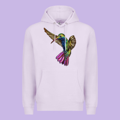 Broad Billed Hummingbird Premium Hoodie Designed By Lillyallendesigns