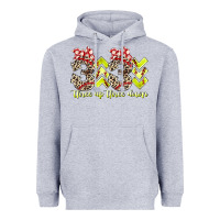 Heather Grey three up theree down softball Heavyweight Hoodie - RacoonDesign