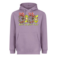 Lavender three up theree down softball Heavyweight Hoodie - RacoonDesign