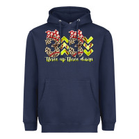 Navy three up theree down softball Heavyweight Hoodie - RacoonDesign