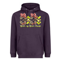 Plum three up theree down softball Heavyweight Hoodie - RacoonDesign