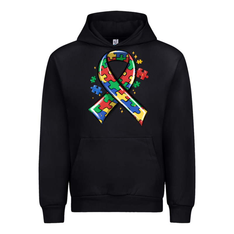 Autism Puzzle Ribbon Urban Hoodie by MaliasSmallBusiness | Teevron