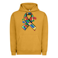 Pigment Peanut Butter autism puzzle ribbon Urban Hoodie - MaliasSmallBusiness