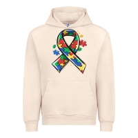 Sandshell autism puzzle ribbon Urban Hoodie - MaliasSmallBusiness