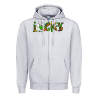 Heather Grey dental lucky st patricks day Zipper Hoodie - RanaPortraitStore