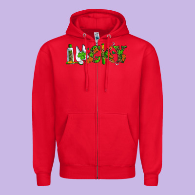 Dental Lucky St Patricks Day Zipper Hoodie Designed By Ranaportraitstore