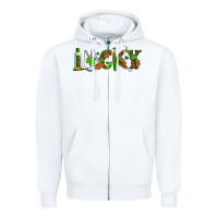White dental lucky st patricks day Zipper Hoodie - RanaPortraitStore