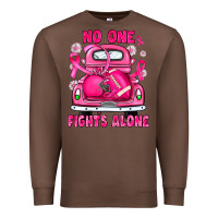 Chestnut breast cancer no one fights alone truck football Premium Sweatshirt - JahusDesignShop