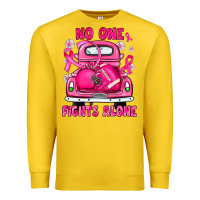 Lemon breast cancer no one fights alone truck football Premium Sweatshirt - JahusDesignShop
