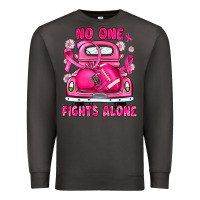 Smoke breast cancer no one fights alone truck football Premium Sweatshirt - JahusDesignShop