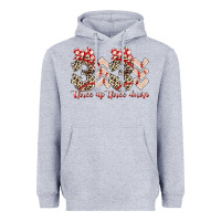 Heather Grey three up theree down Heavyweight Hoodie - RacoonDesign