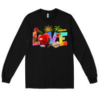 Black love teacher summer Long Sleeve Tee - RanaPortraitStore