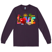 Plum love teacher summer Long Sleeve Tee - RanaPortraitStore