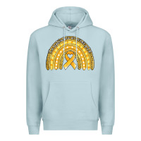 Blue Mist childhood cancer awareness rainbow (1) Premium Hoodie - Jasminsmagicworld