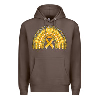 Coffee childhood cancer awareness rainbow (1) Premium Hoodie - Jasminsmagicworld