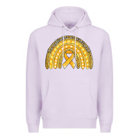 Lilac childhood cancer awareness rainbow (1) Premium Hoodie - Jasminsmagicworld