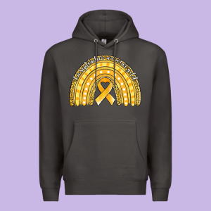 Childhood Cancer Awareness Rainbow (1) Premium Hoodie Designed By Jasminsmagicworld