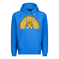 True Royal childhood cancer awareness rainbow (1) Premium Hoodie - Jasminsmagicworld