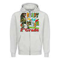 Dove Grey ready to crush second grade Zipper Hoodie - texasbilliewilder