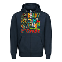Navy ready to crush second grade Zipper Hoodie - texasbilliewilder