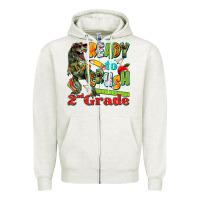 Oatmeal Heather ready to crush second grade Zipper Hoodie - texasbilliewilder