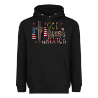 Black god bless america Heavyweight Hoodie - CowhideDigitalArt