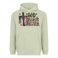 Matcha god bless america Heavyweight Hoodie - CowhideDigitalArt